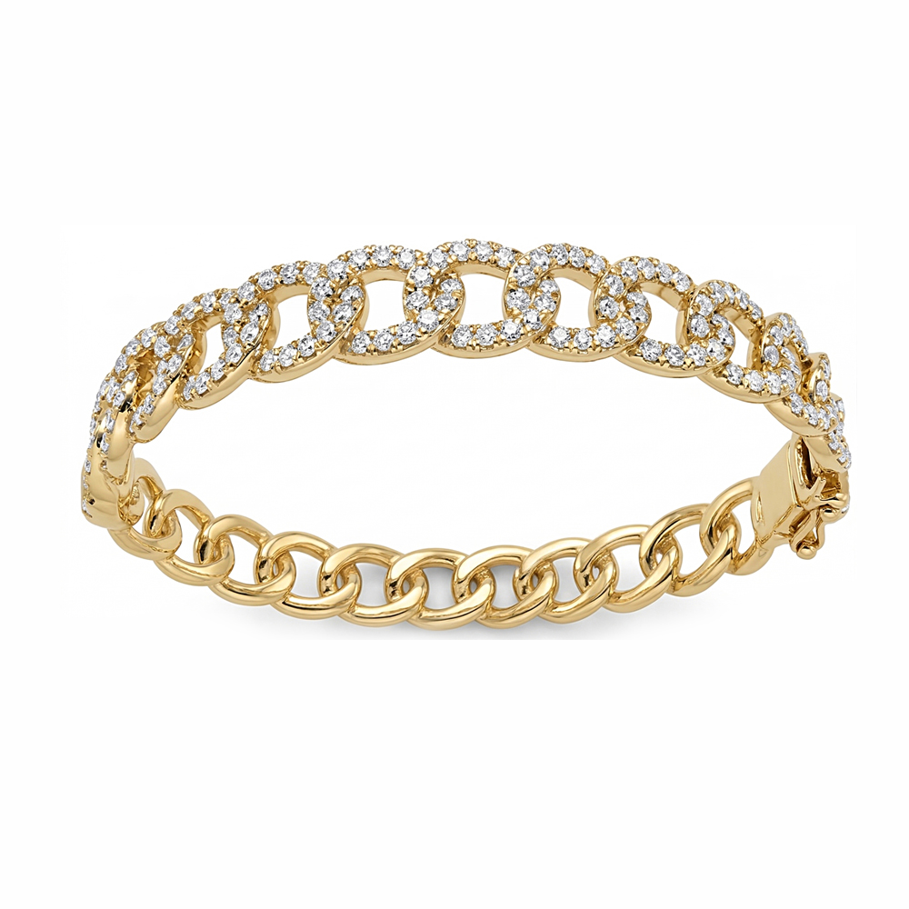 DIAMOND BANGLE LINK DESIGN