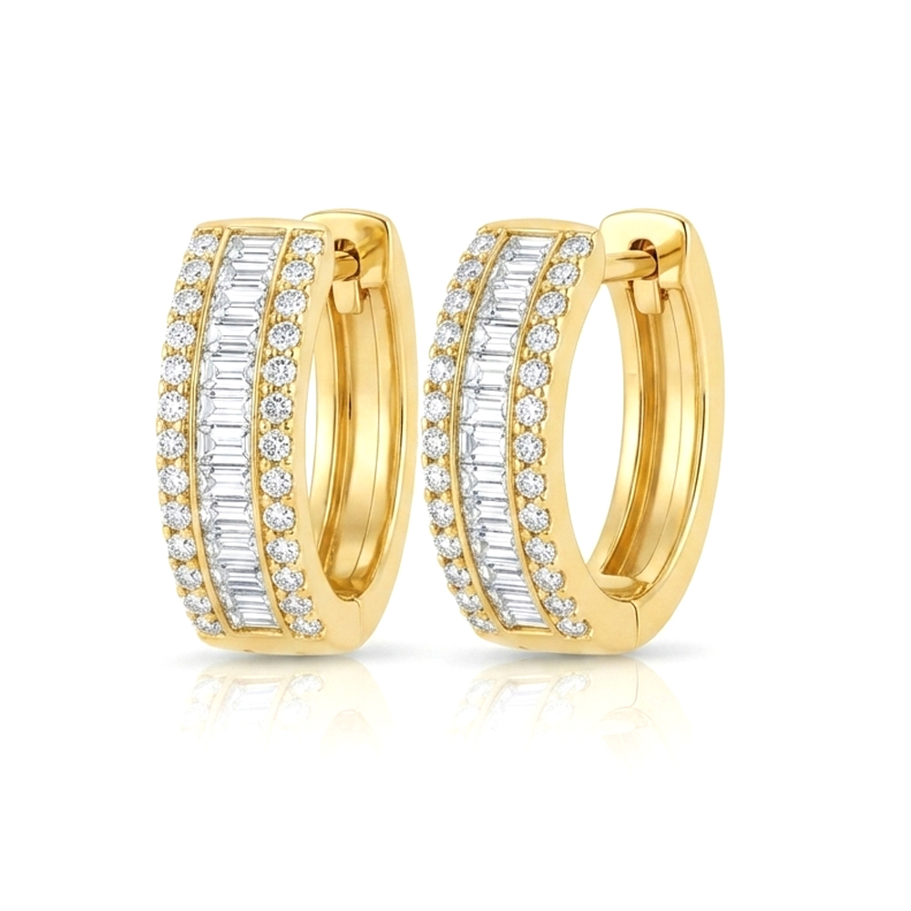 Diamond Hoop Earring