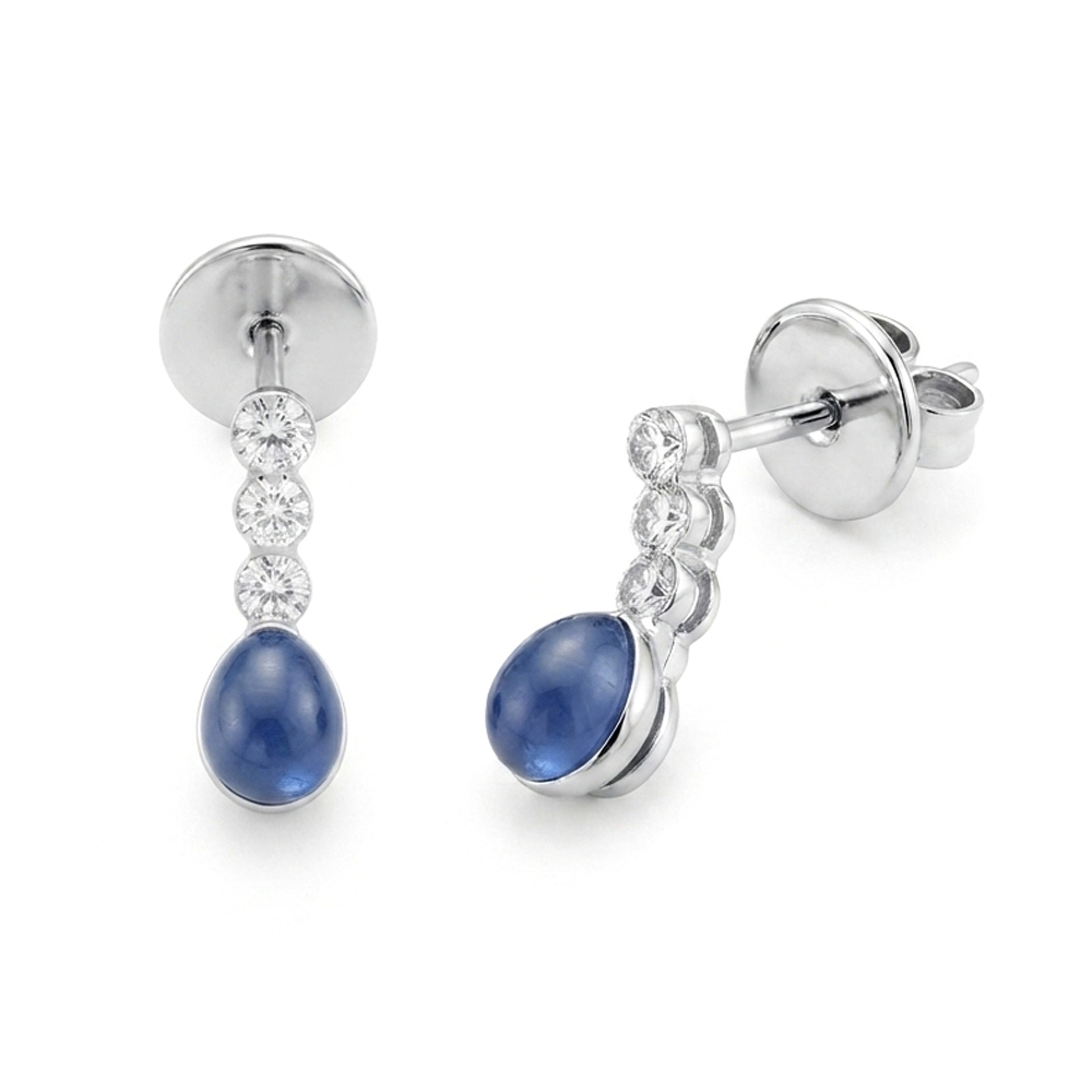 Diamond Sapphire Earring