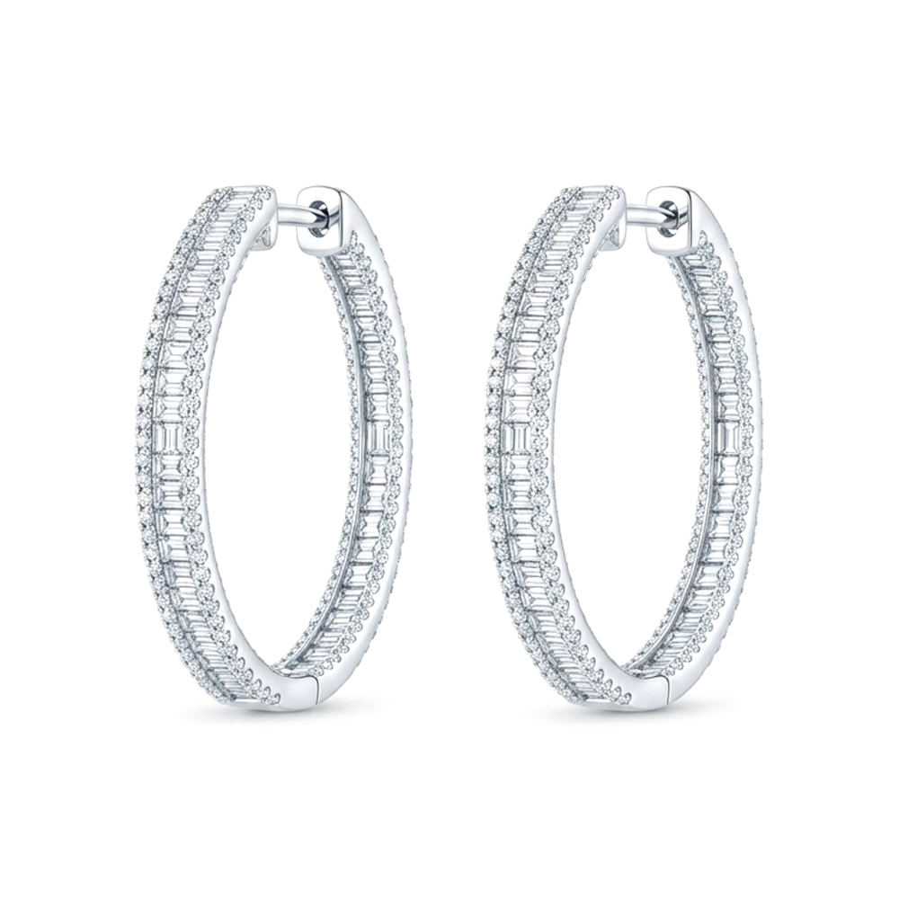 Diamond Hoop Earring