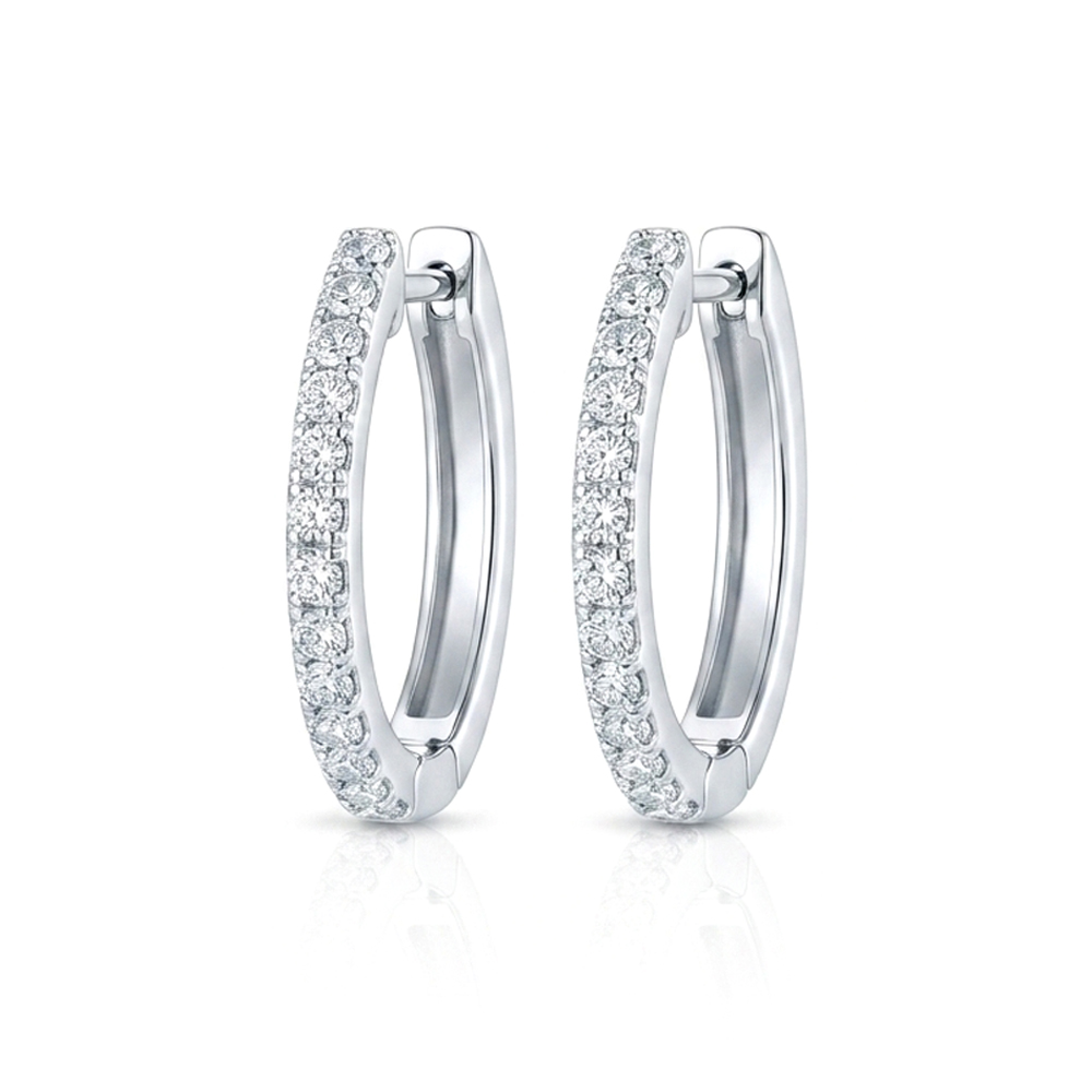 Diamond Hoop Earring