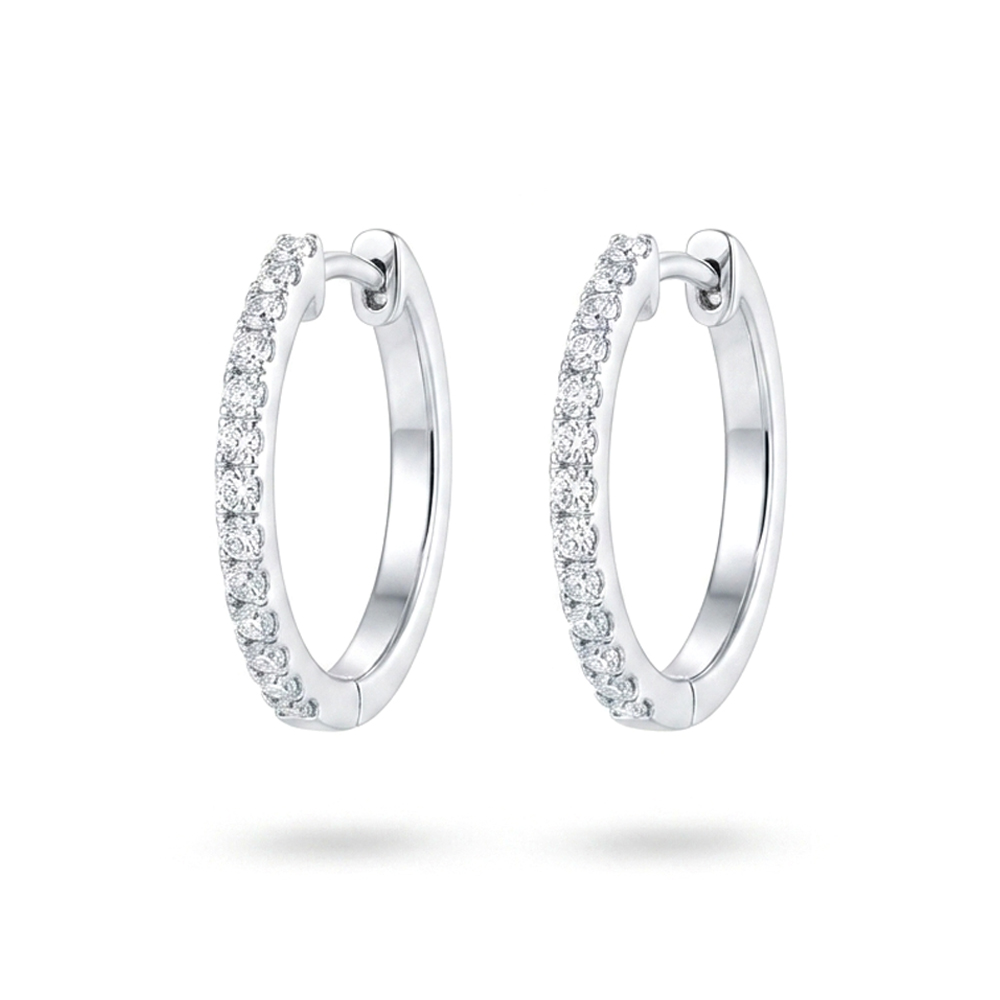 Diamond Hoop Earring