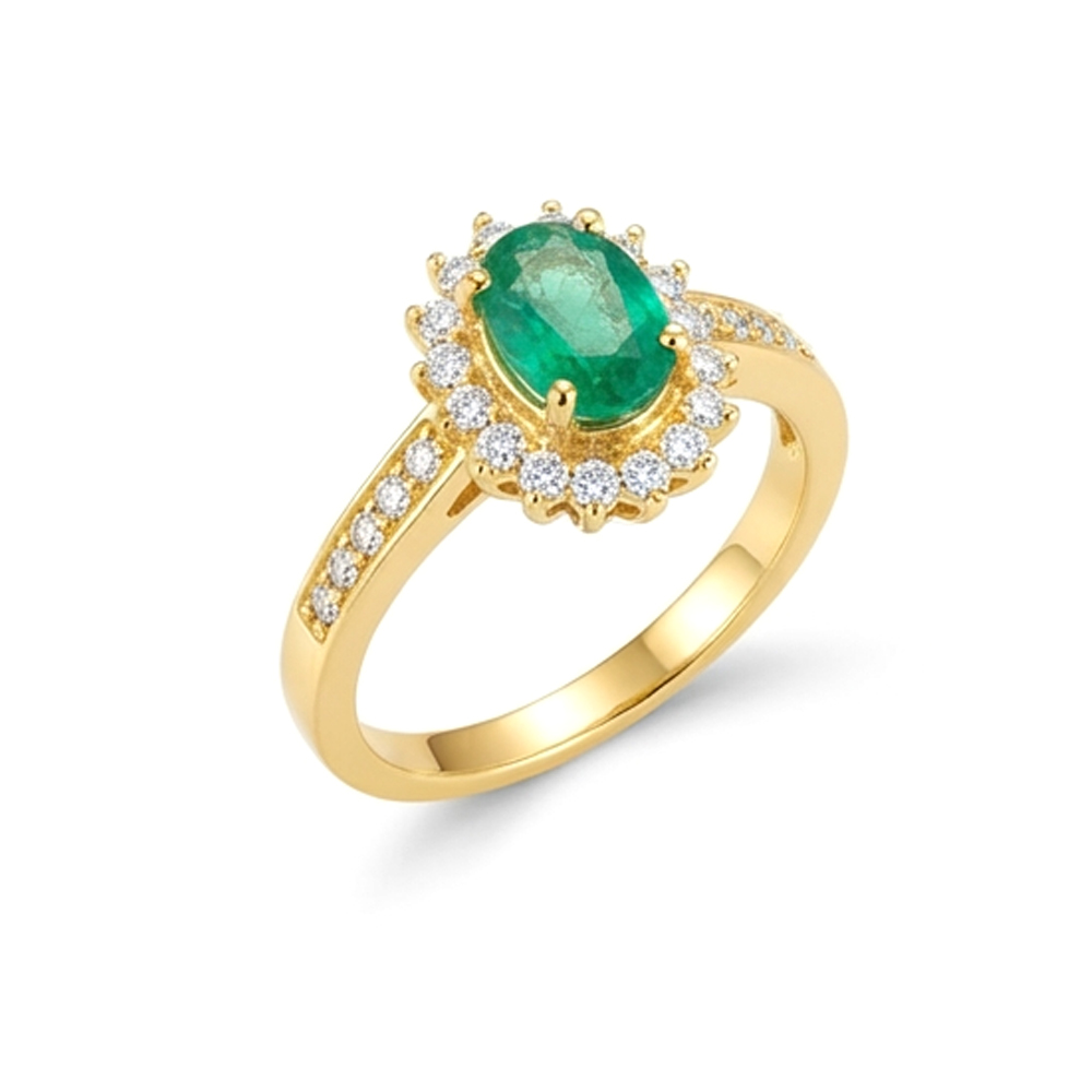 Diamond Emerald Ring