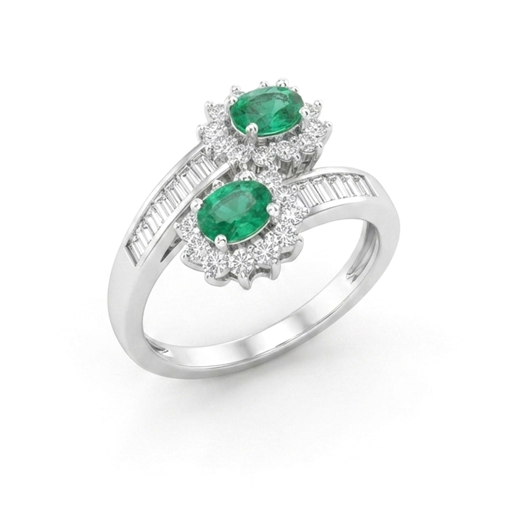 Diamond Emerald Ring