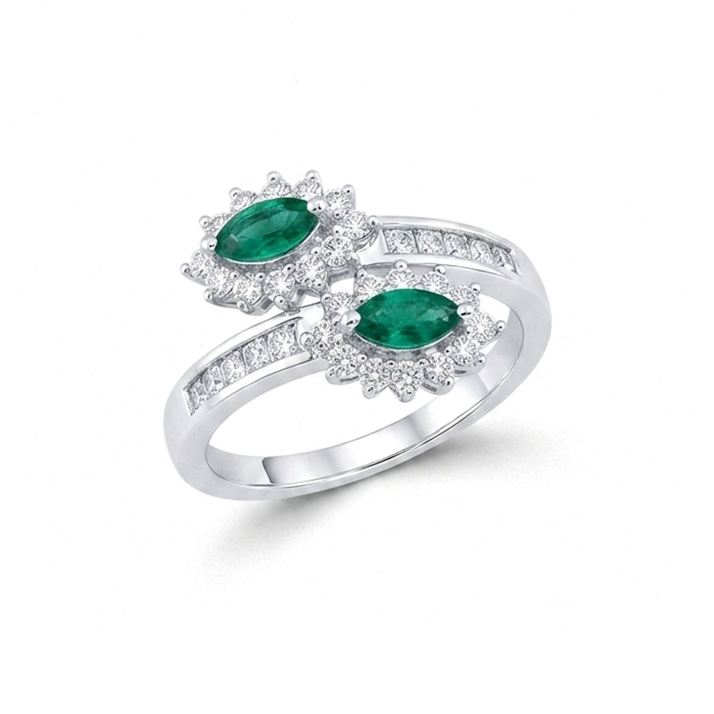 Diamond Emerald Ring