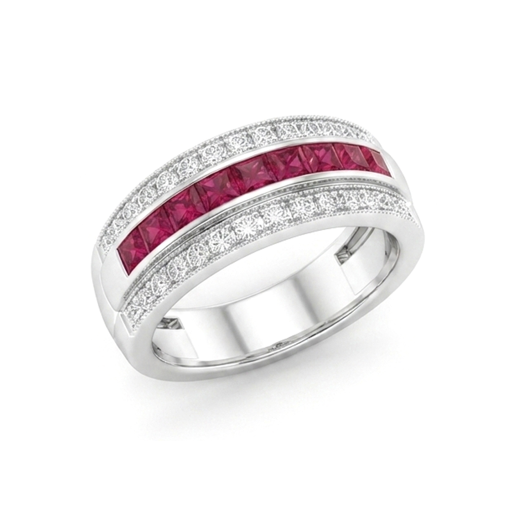 Diamond Ruby Ring