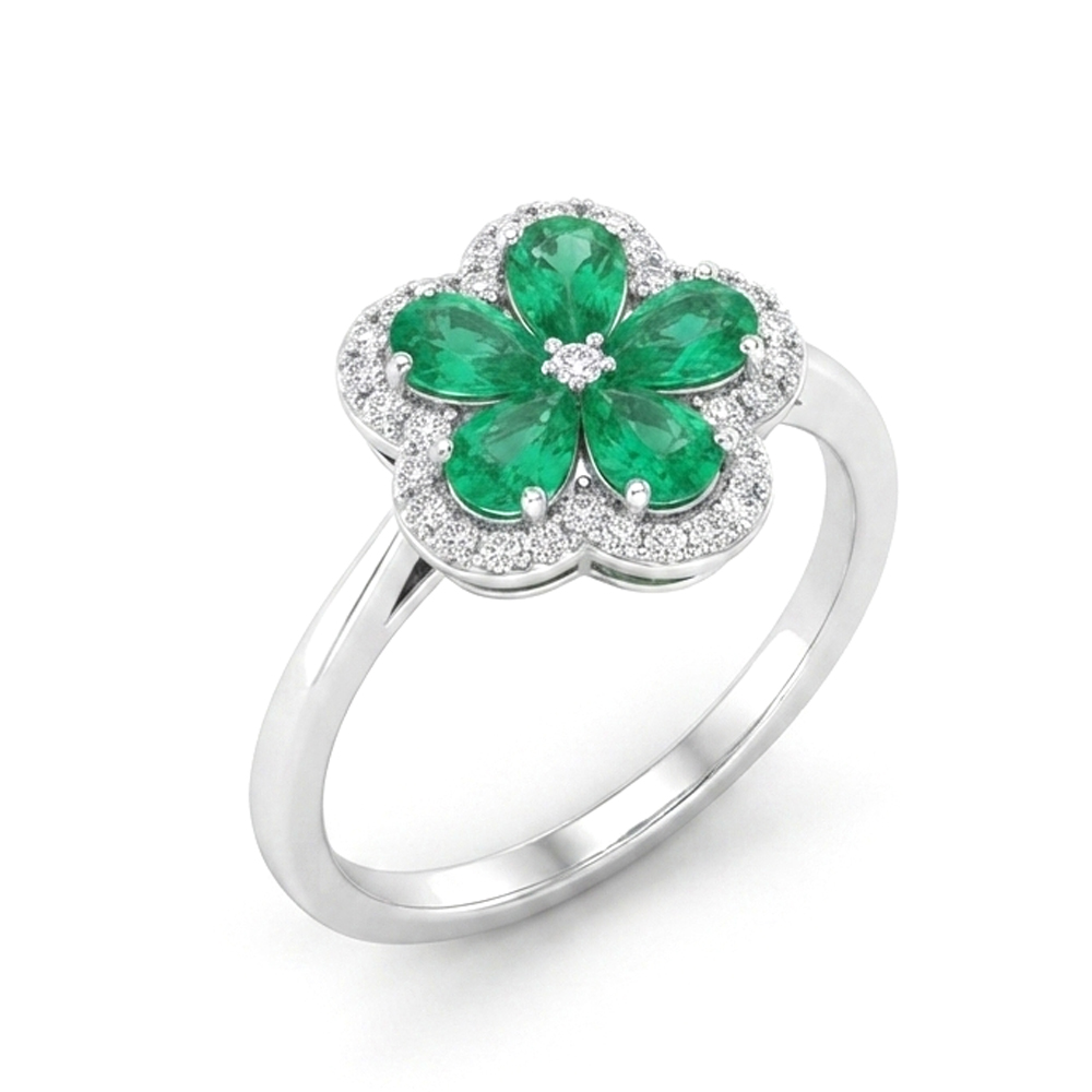 Diamond Emerald Ring