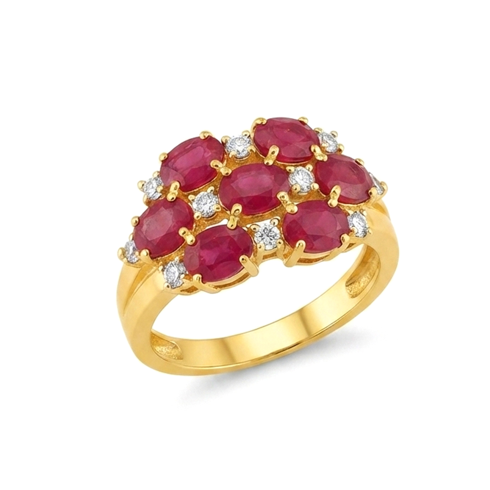 Diamond Ruby Set Ring