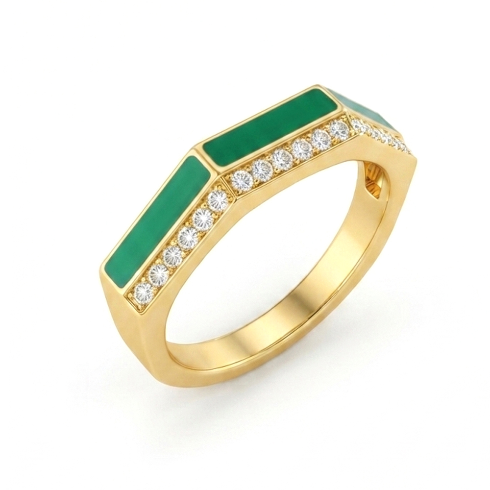 Diamond Enamel Ring