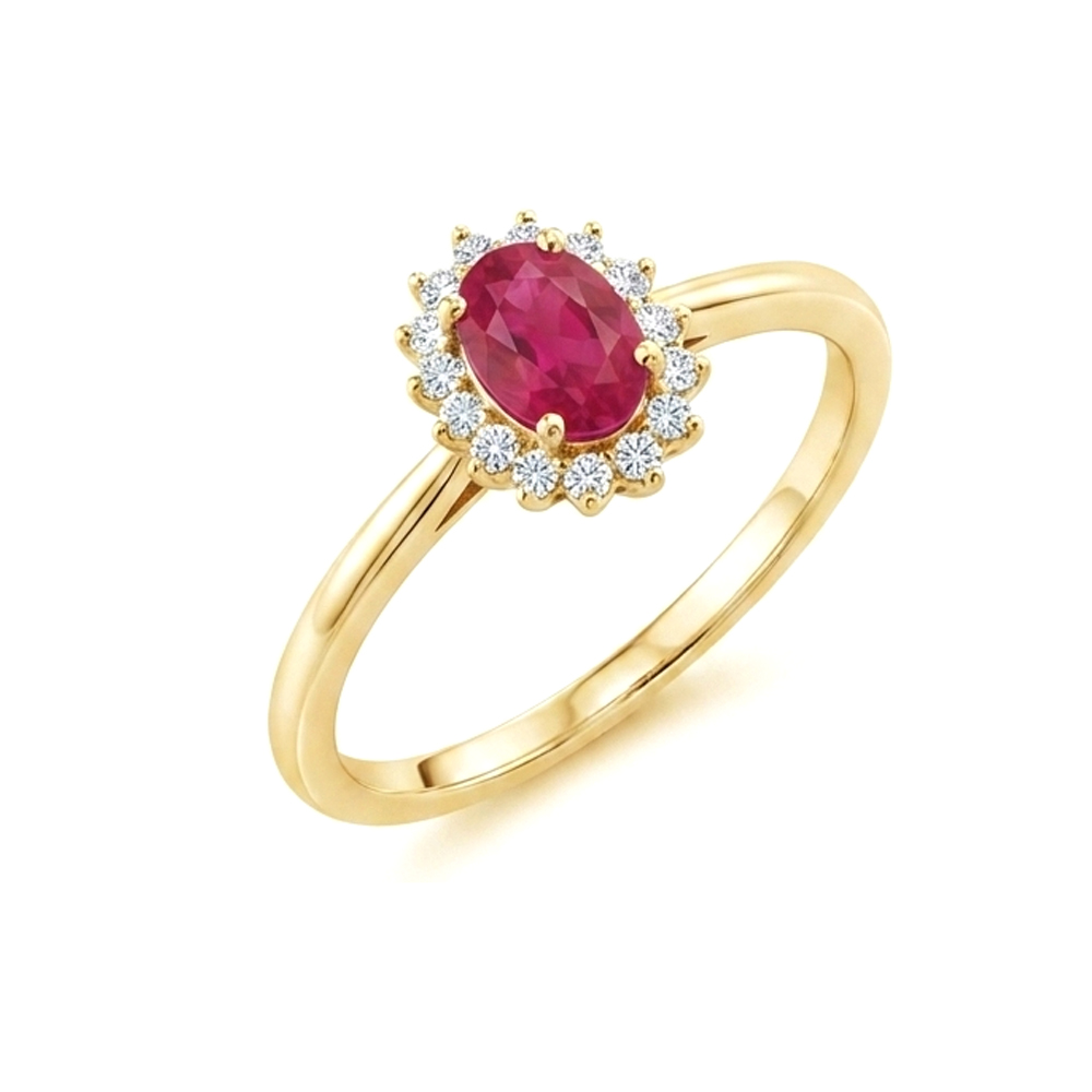 Diamond Ruby Ring