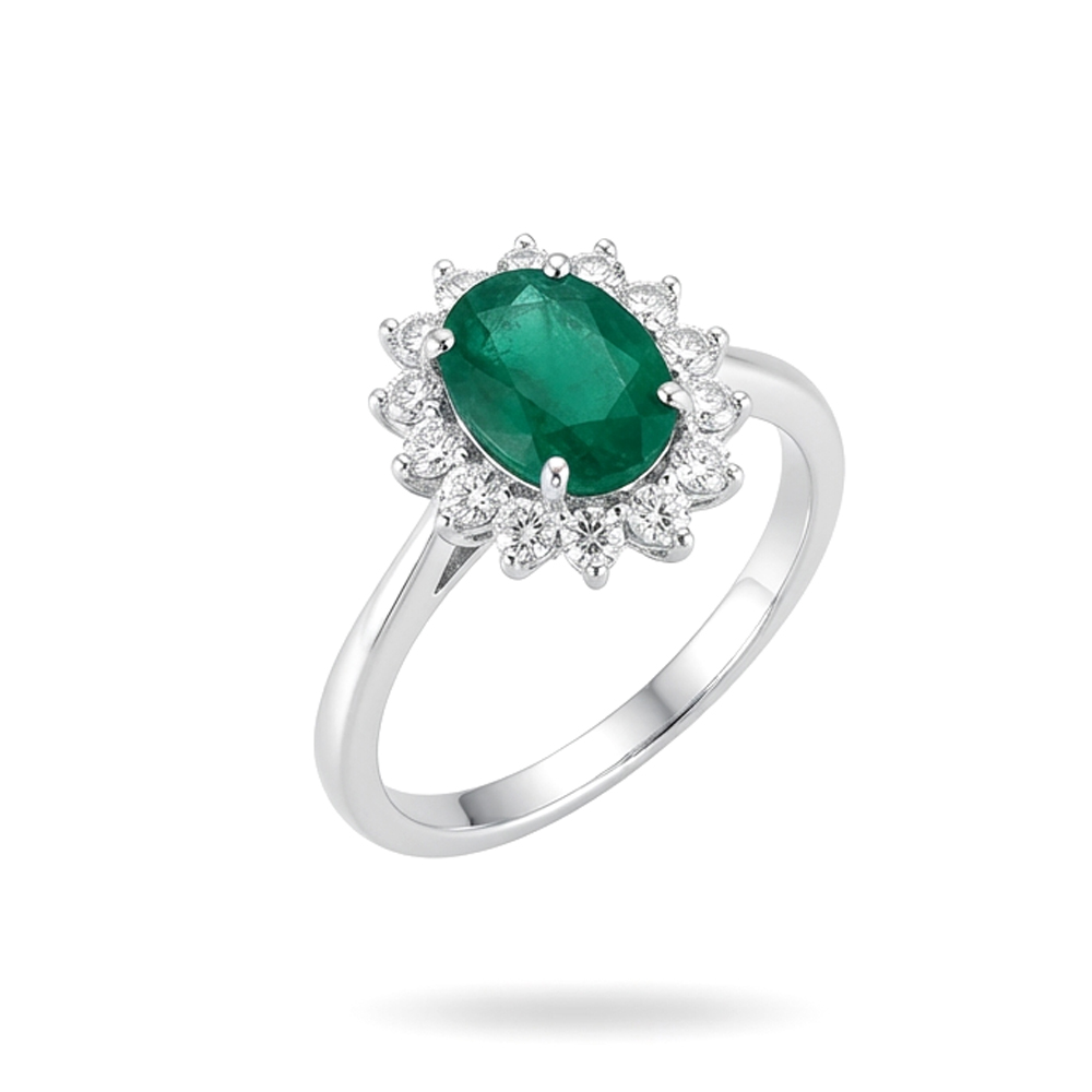 Diamond Emerald Ring