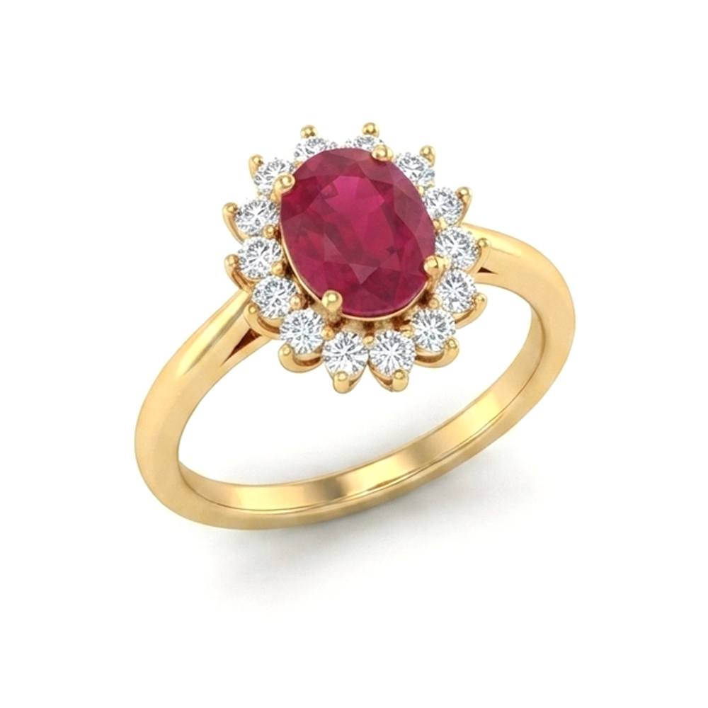 Diamond Ruby Ring