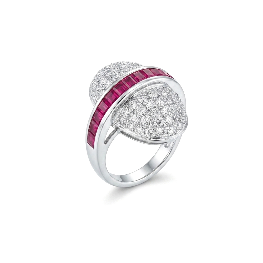 Diamond Ruby Ring