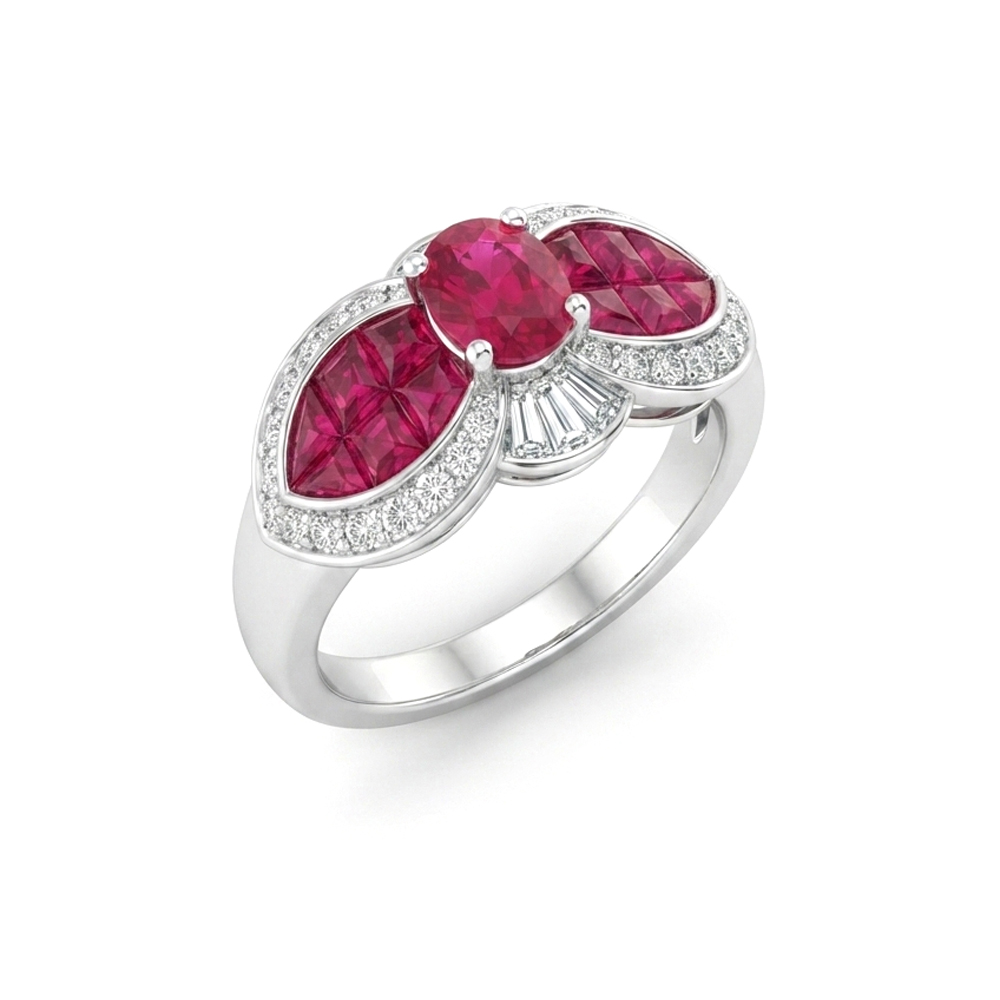 Diamond Ruby Ring