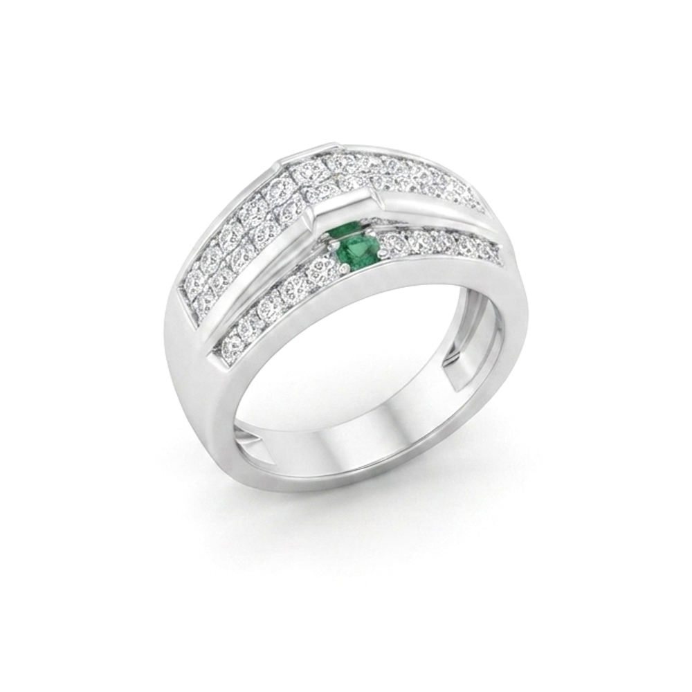Diamond Emerald Ring