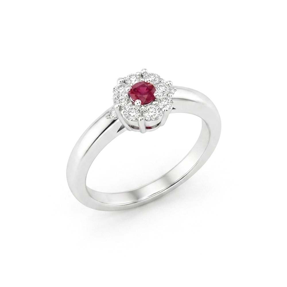Diamond Ruby Ring
