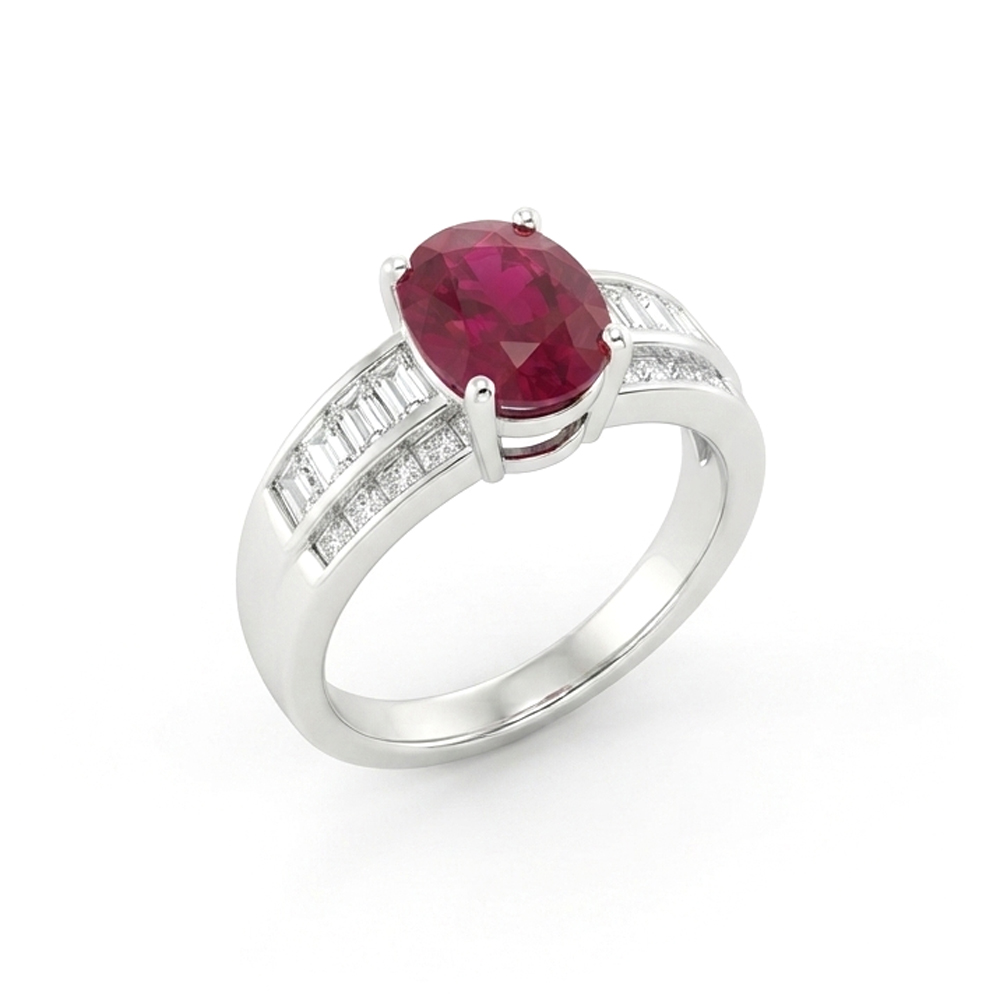 Diamond Ruby Ring
