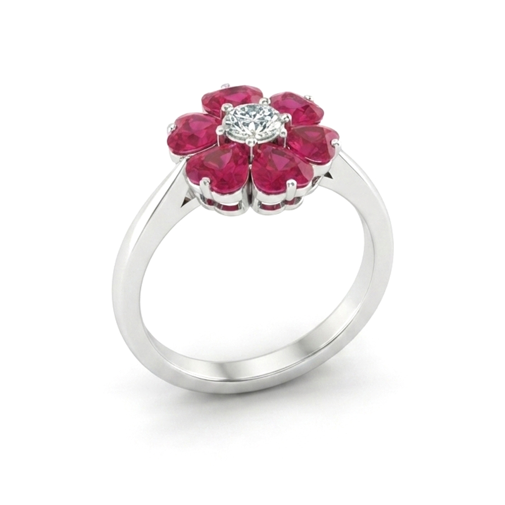 Diamond Ruby Ring