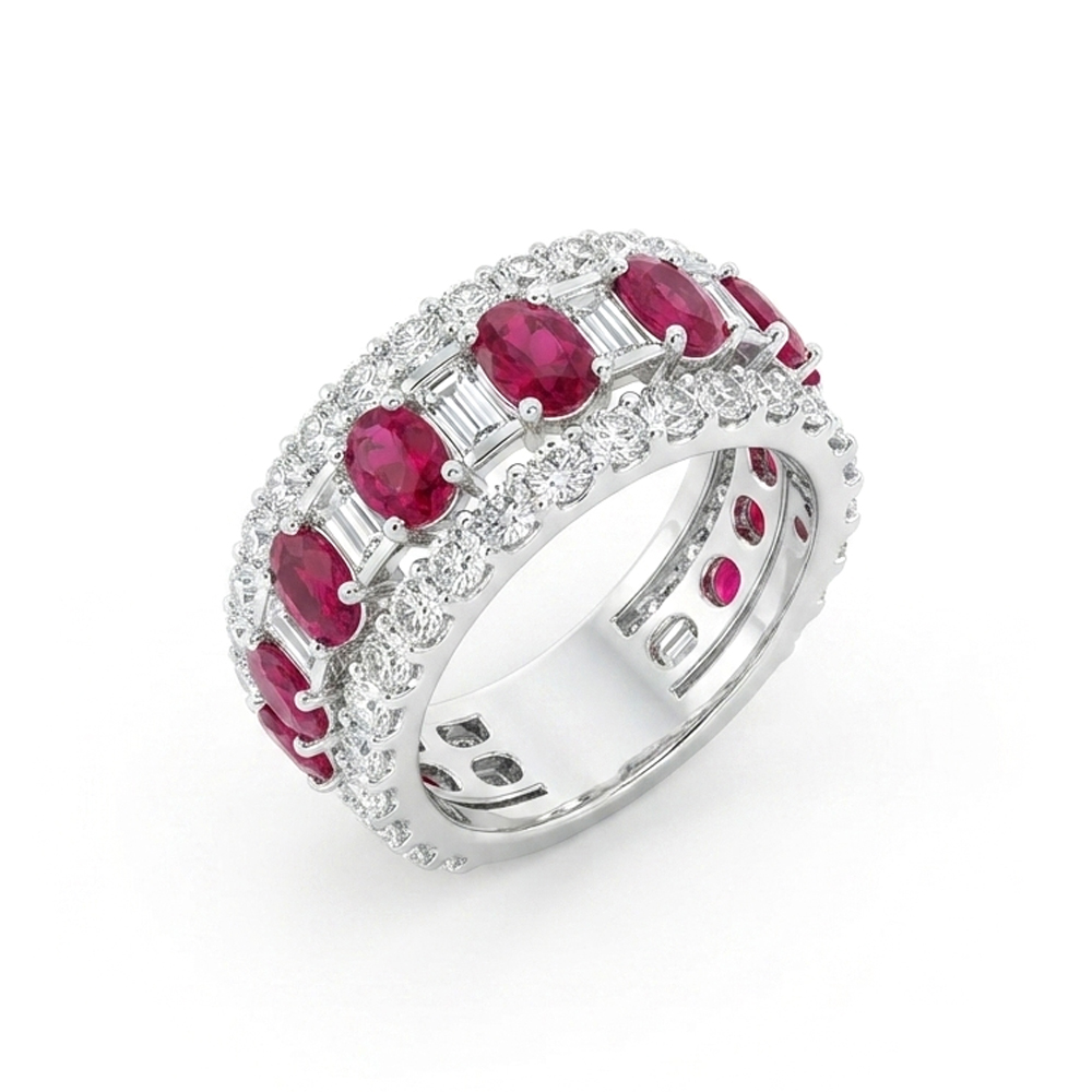 Diamond Ruby Band