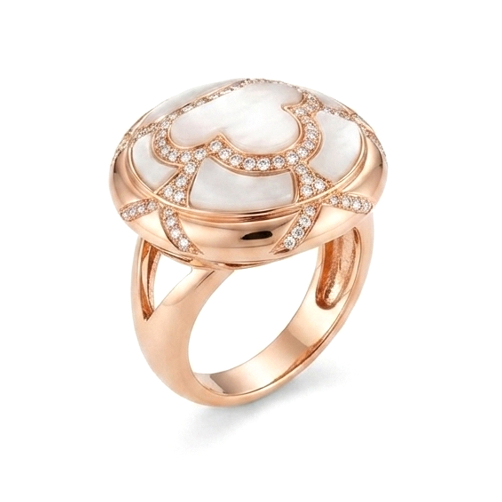 Diamond MOP Ring