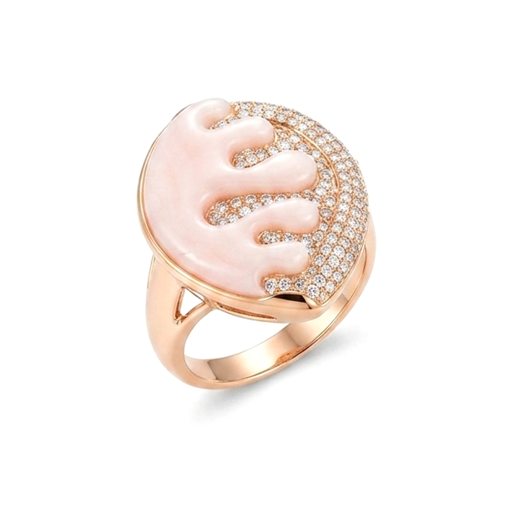 Diamond MOP Ring