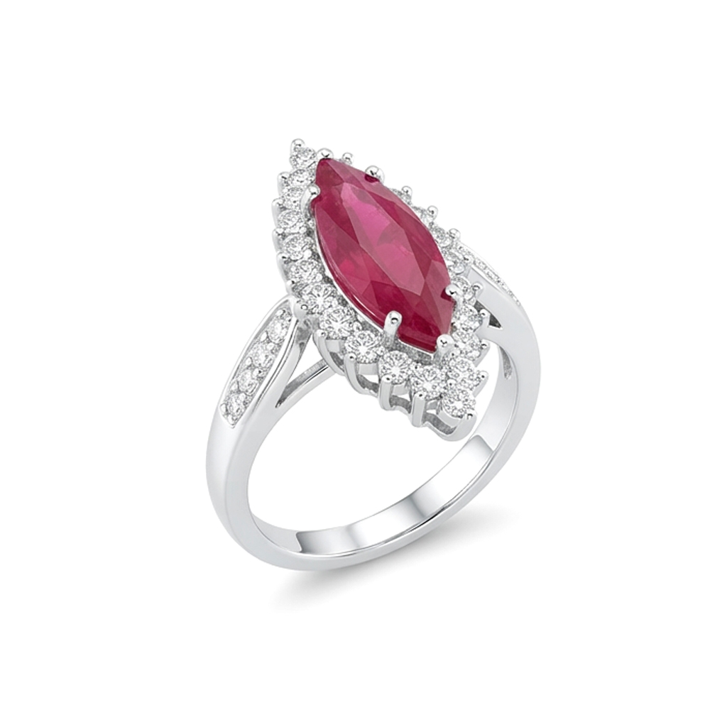 Diamond Ruby Ring